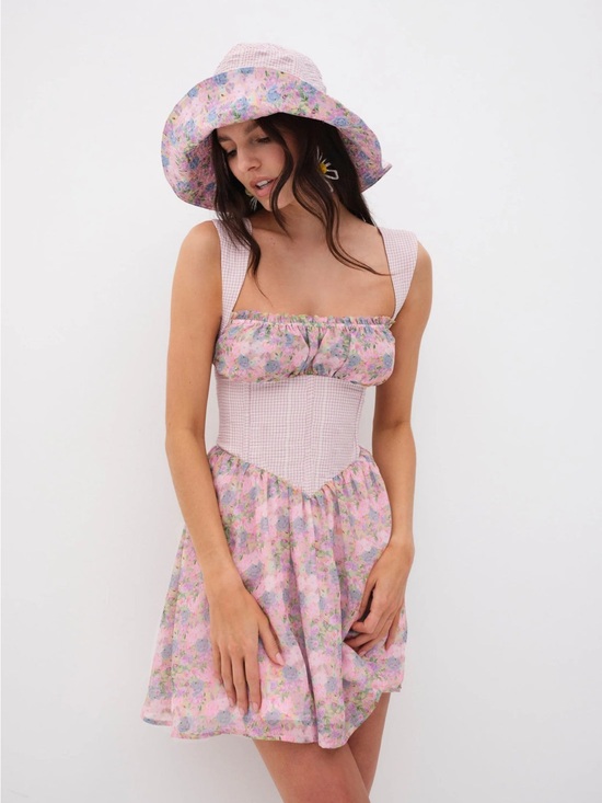 For Love And Lemons Dresses & Skirts - For Love & Lemons Brenna Mini Floral Dress Size Medium NWT